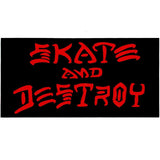 THRASHER SKATE AND DESTROY STICKER LARGE - Skateboards Amsterdam - 4