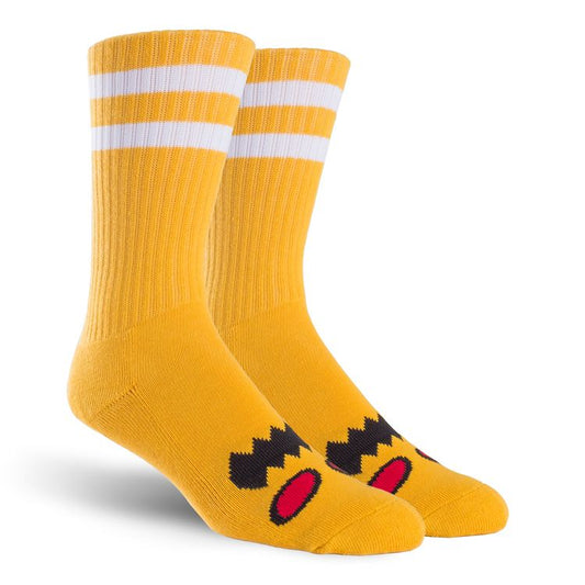 TOY MACHINE MONSTER FACE SOCK MUSTARD