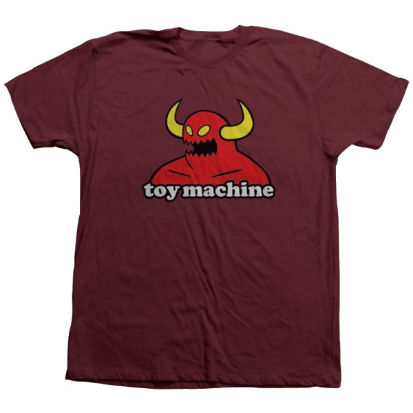 TOY MACHINE MONSTER T-SHIRT WINE