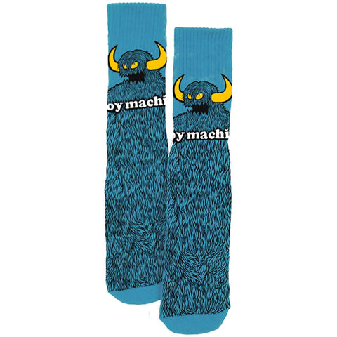 TOY MACHINE FURRY MONSTER SOCK BLUE