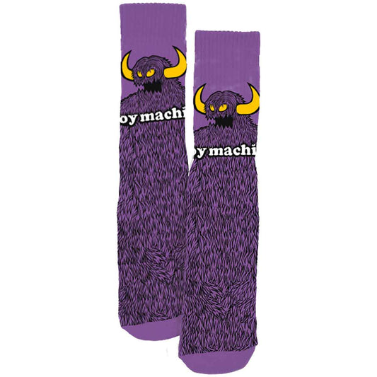 TOY MACHINE FURRY MONSTER SOCK PURPLE