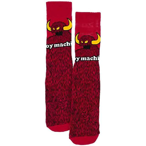 TOY MACHINE FURRY MONSTER SOCK RED