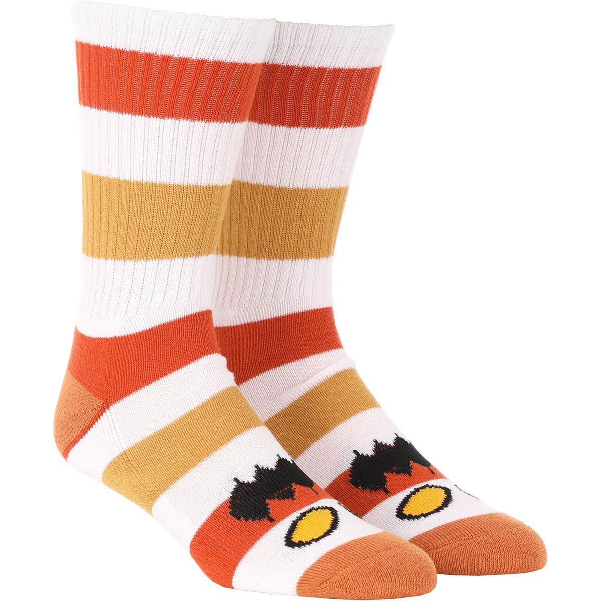 TOY MACHINE MONSTER BIG STRIPE SOCK MUSTARD