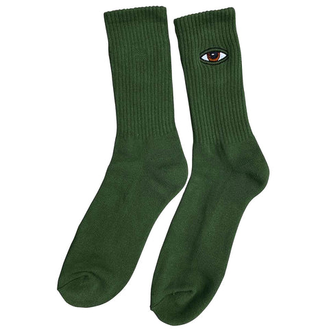 TOY MACHINE SECT EYE EMBROIDERED SOCK FOREST