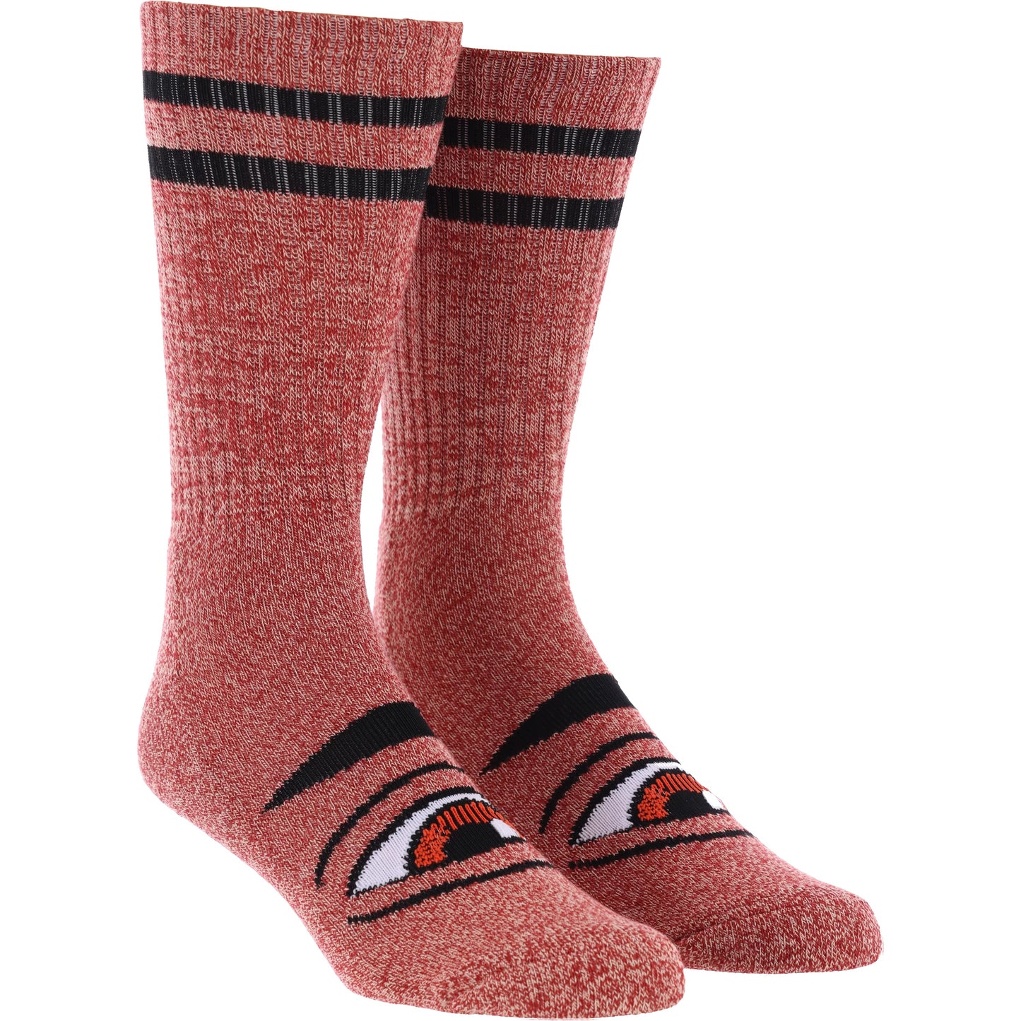 TOY MACHINE SECT EYE SOCK HEATHER BURGUNDY