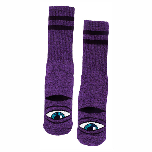 TOY MACHINE SECT EYE SOCK HEATHER PURPLE