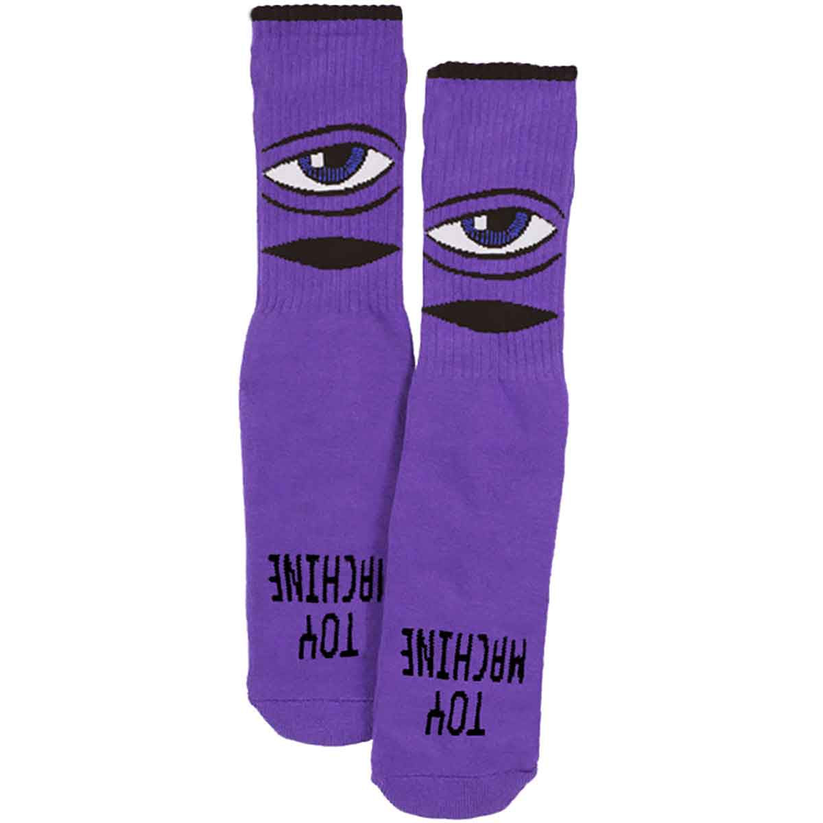 TOY MACHINE SECT EYE YOUTH SOCK PURPLE