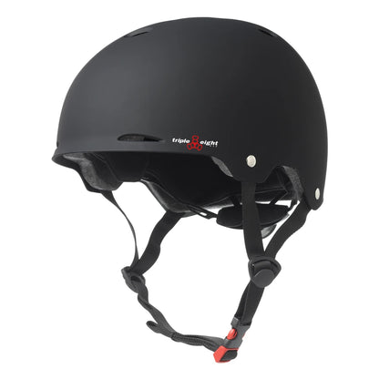 TRIPLE EIGHT GOTHAM DUAL CERTIFIED HELMET WITH EPS LINER BLACK MATTE