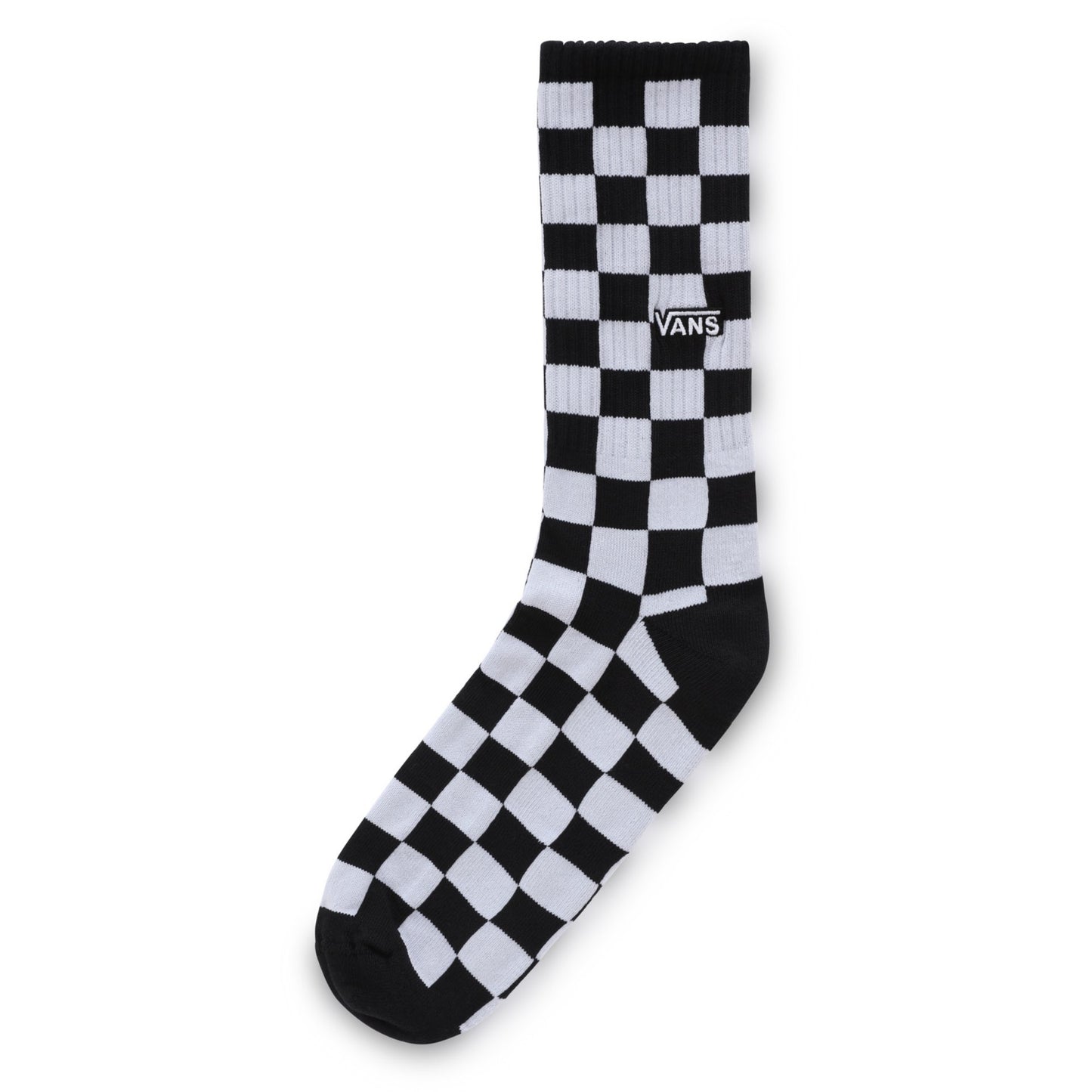 VANS CHECKERBOARD CREW II SOCK BLACK/WHITE