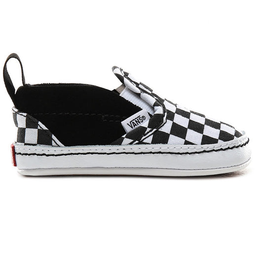VANS SLIP-ON V CRIB (CHECKER) BLACK/TRUE WHITE