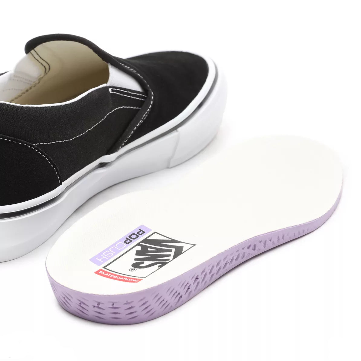 VANS SKATE SLIP-ON BLACK/WHITE