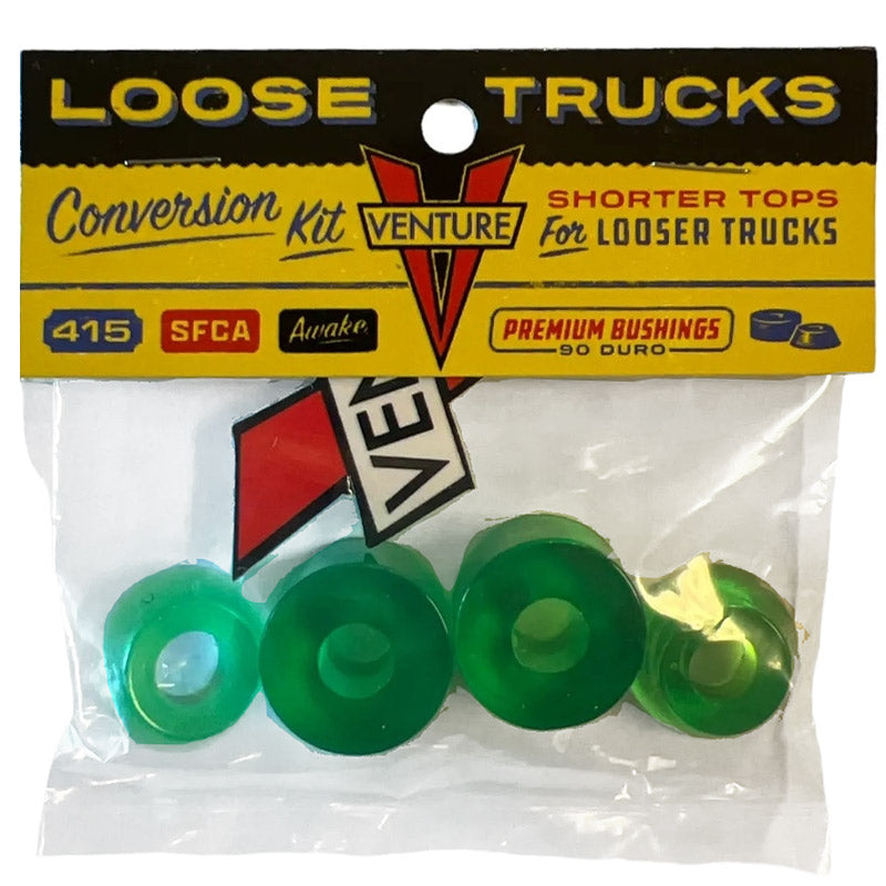 VENTURE BUSHINGS LOOSE TRUCK KIT GREEN 90DU